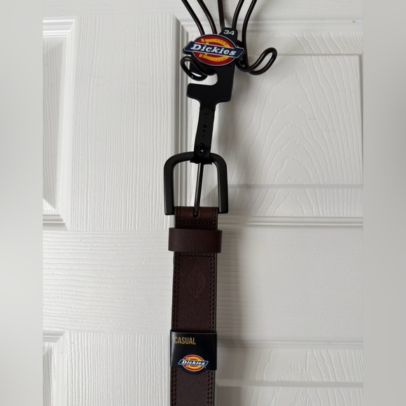 Dickies Other - Dickies Brown Genuine Leather Belt Men’s Size 34 |Dickies Men’s Leather Belt NWT